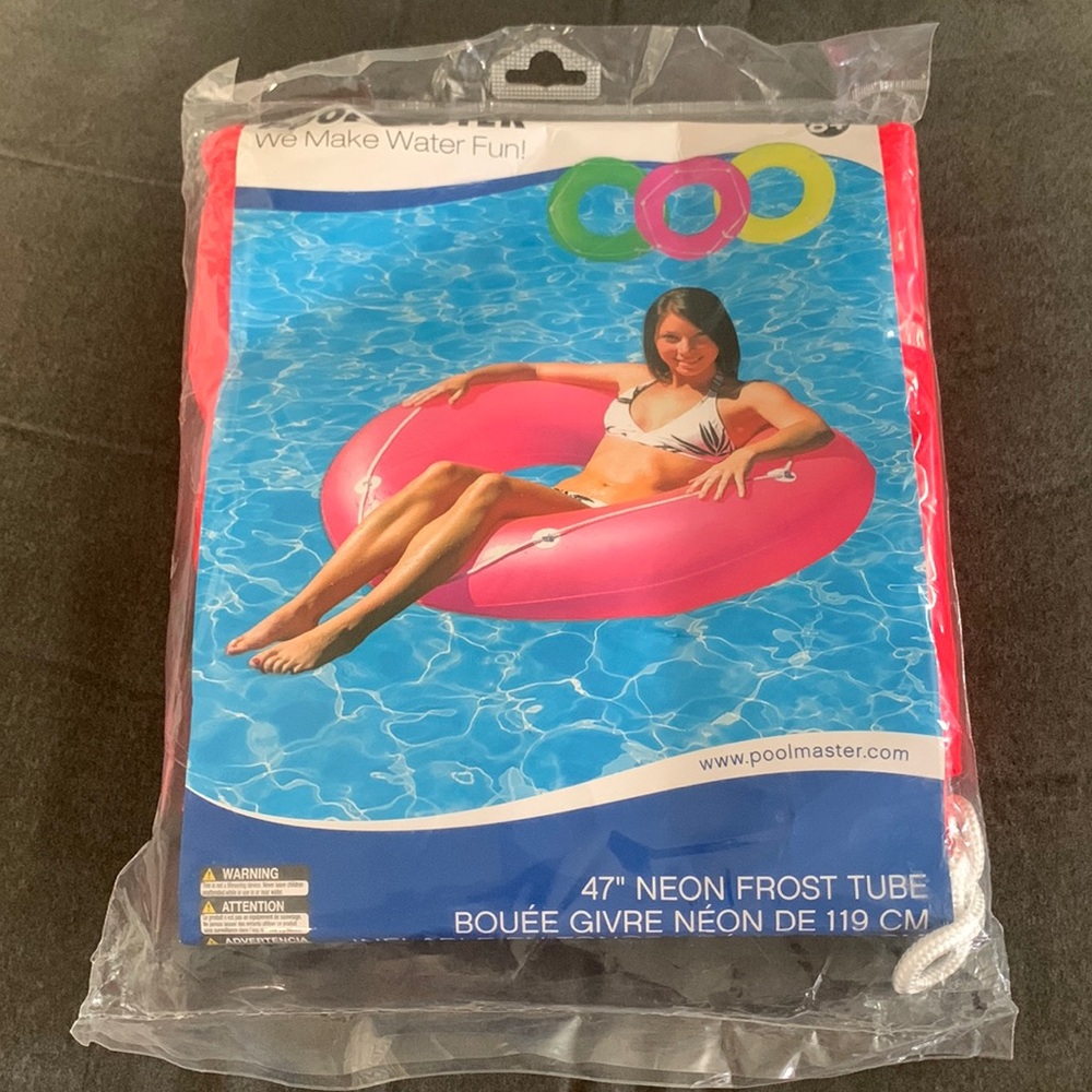 SEALED POOLMASTER 47” NEON FROST INFLATABLE TUBE